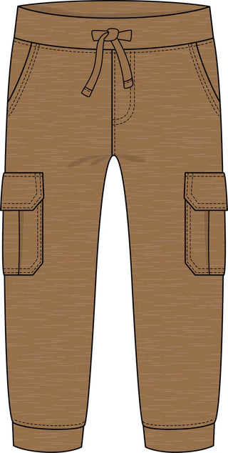 CR Sports Brown Knit Cargo Pants