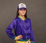 Blended Spirit Purple Satin Mardi Gras Boot Jacket (Child)