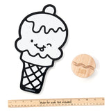 Doodleface Eraseable Crayon Board Ice Cream