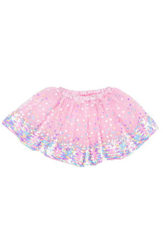 Great Pretenders Pink Neon Party Fun Sequin Tutu Skirt - Size 4/6