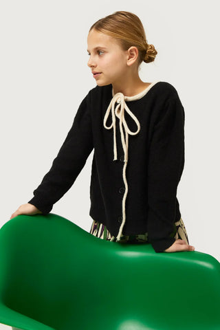 Compania Fantastica Black Cardigan w Bow