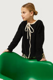 Compania Fantastica Black Cardigan w Bow