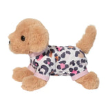 Goldie Golden Retriever Mini Pup with Leopard Pajamas