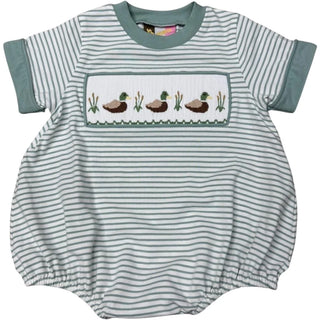 Mallard Duck Smocked Girls Bubble