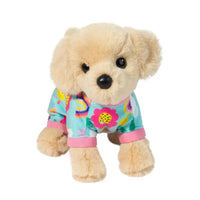 Edie Yellow Lab Mini Pup with Floral Pajamas