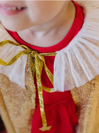 Dress Up Tulle Cape - Gold Sequin