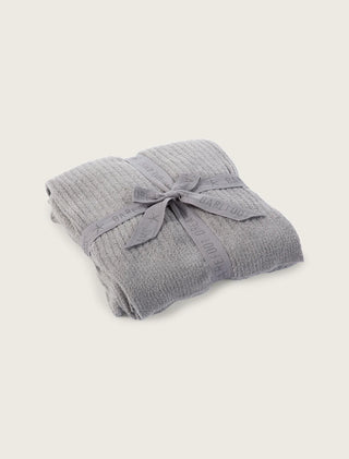 Barefoot Dreams Cozychic Lite Ribbed Throw- Pewter