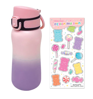 Hot Focus Stylish Stainless Steel Water Bottle Gummy Bear