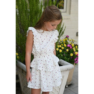 Pleat Collection Gigi Dress- Preppy Posies