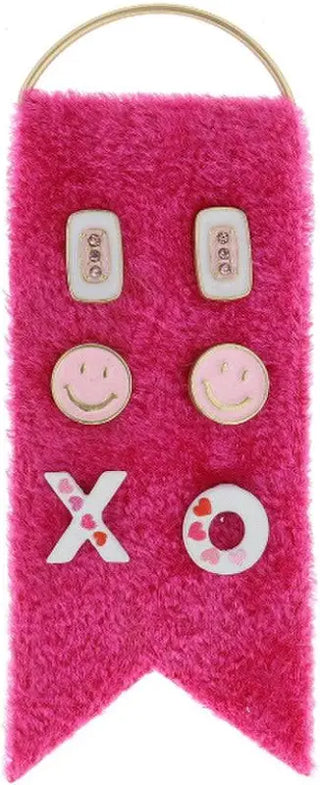 Jane Marie Valentine Earrings Trio Set
