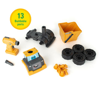 John Deere Build a Buddy Yellow Dump Truck & Toy Drill
