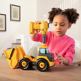 John Deere Build a Buddy Yellow Dump Truck & Toy Drill