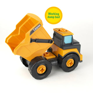 John Deere Build a Buddy Yellow Dump Truck & Toy Drill