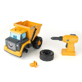 John Deere Build a Buddy Yellow Dump Truck & Toy Drill