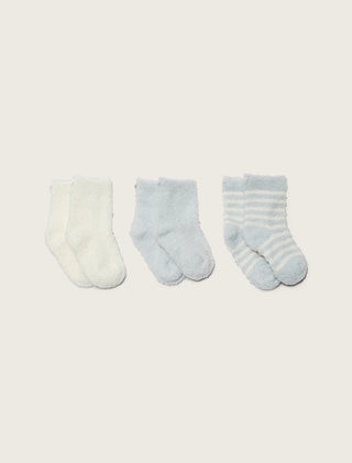 Barefoot Dreams CozyChic Lite 3Pk Infant Sock Set