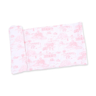 Angel Dear Golf Toile Swaddle Blanket Pink