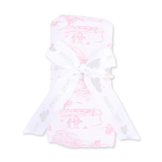 Angel Dear Golf Toile Swaddle Blanket Pink