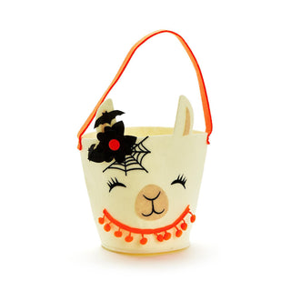 Batty Llama Felt Halloween Basket