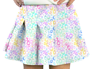 Azarhia Athleisure Pastel Leopard Tennis Skirt