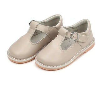 L’amour - Selina Scalloped T-strap Mary Jane - Almond
