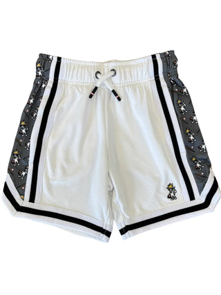 Goat USA White Baseball Thumbs Up Mesh Shorts