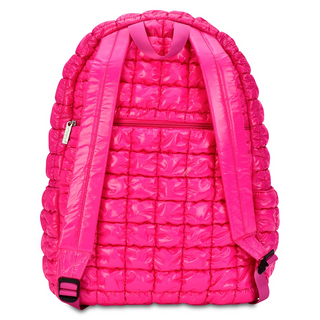 IScream Hot Pink Shiny Puffer Backpack