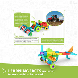QBOIDZ Farm Tractor with 10 BONUS Models