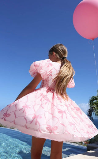 Lola and the Boys Sparkle Pretty Bows Dress