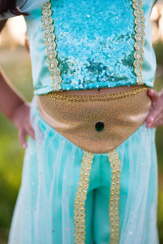 Great Pretenders Teal Princess Jasmine 3Pc Costume Set