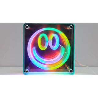 Acrylic sign, Multi color LED lights with 3D effect, Smiley Face