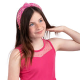 Hot Pink Sequin Glinda Sparkle Top Knot Headband