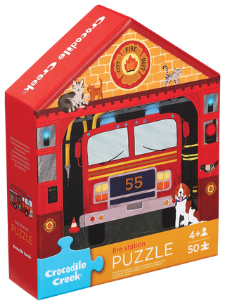 50 Pc Flat house Puzzle- Fire House