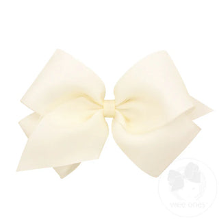 Wee Ones King Organza and Grosgrain Overlay Hair Bow