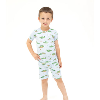 Alligator Blue Lounge wear Short Set