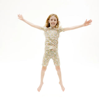 Bubbly Baby Calico Loungewear Short Set Angel Dear