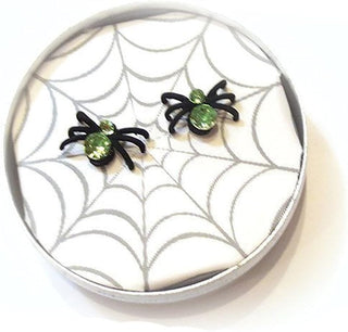 Crystal Spider Earrings