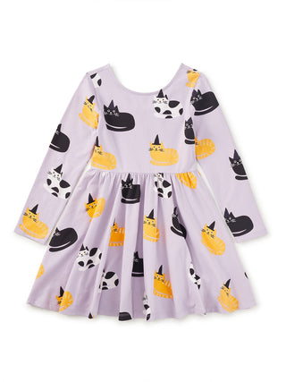 Tea Collection Cats in Hats Long-Sleeved Ballet Dress