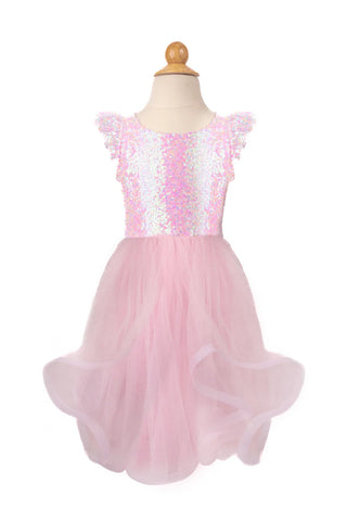 3/4 Great Pretenders Pink Sequin Twirl Dress