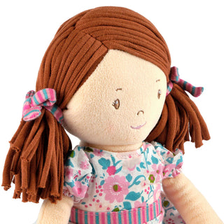 Katy Plush Doll - Brown Hair w/ Pink Floral Dress