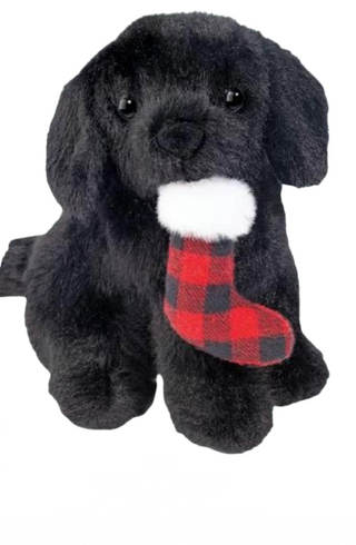 Douglas Mini Black Lab with Stocking
