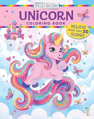 Totally Awesome Unicorn Coloring Book with Stickers