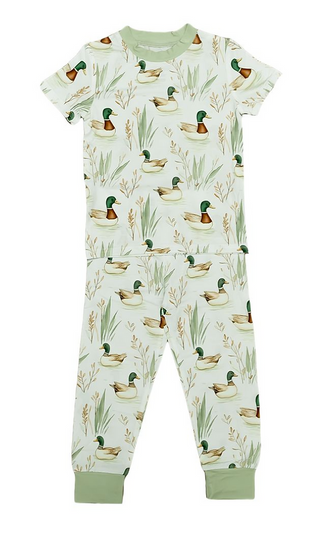 Belle Cher Marsh Mallard Bamboo Pajama Set