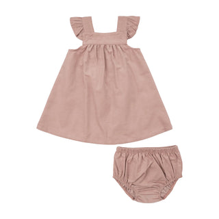 Angel Dear Retro Cord Jumper Set - Misty Rose