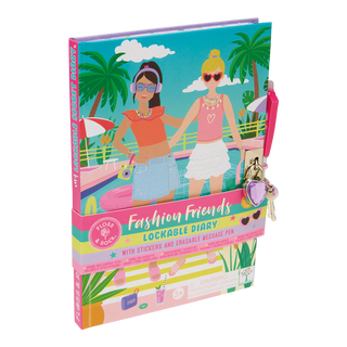 Floss & Rock Lockable DIary - Fashion Friends