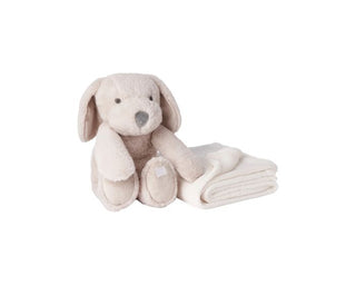 Bedtime Huggie Tan Plush Puppy & Blanket Set