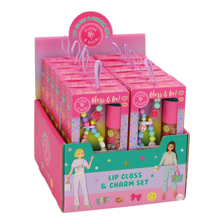 Floss & Rock Lip Gloss & Charm Set