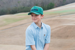 Youth Caddie Cloud Polo - Blue