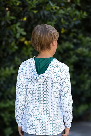 Youth Caddie Bogey Hoodie - Green/White