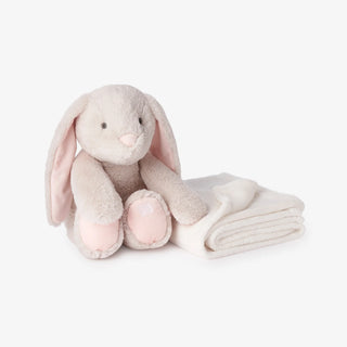 Bedtime Huggie Pink Plush Bunny & Blanket Set