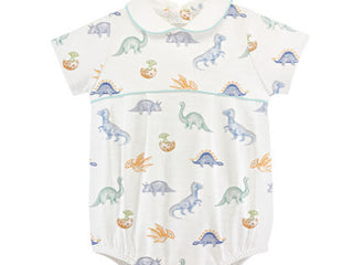 Baby Club Chic Dino bubble w/round collar
